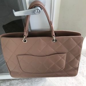 Chanel blush beige caviar Jumbo tote